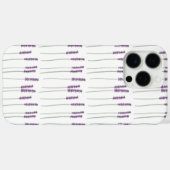 Lavender – Minimal Botanical Phone Case (Achterkant (horizontaal))