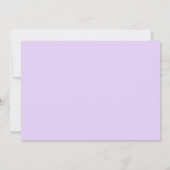 Lavender minimalistisch elegant bruiloft Hartelijk Bedankkaart (Achterkant)