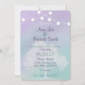 Lavender Mint Wedding Uitnodiging (Voorkant)