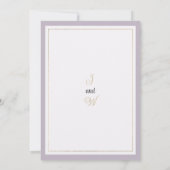 Lavender mint wild orchids floral Save the Date Kaart (Achterkant)