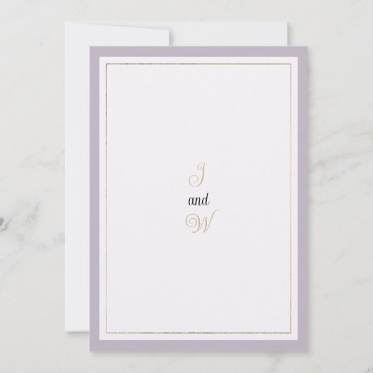 Lavender mint wild orchids floral Save the Date Kaart (Achterkant)