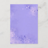 Lavender Mist Garden Wedding Details Card Informatiekaartje (Achterkant)