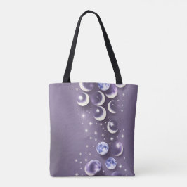 Lavender Moon Calm Dreamy Aesthetic Tote Bag