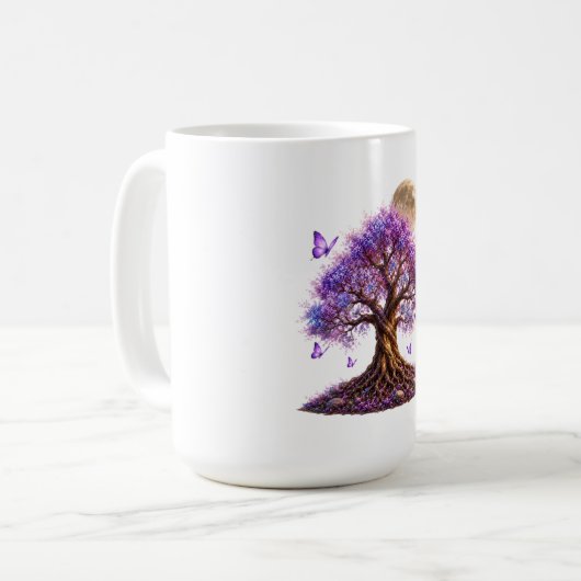 Lavender Moon Tree Classic Mok (Voorkant links)