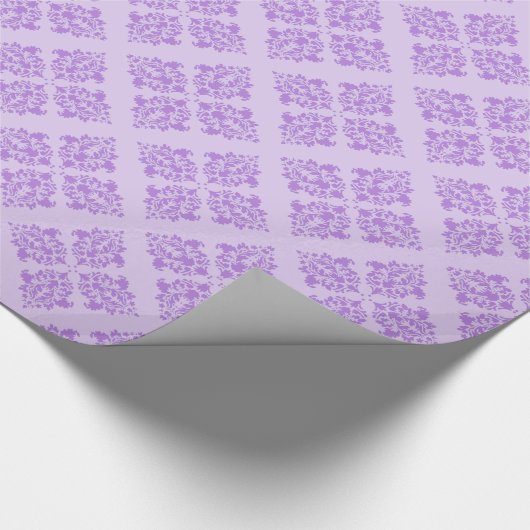 Lavender Moroccan Damask Cadeaupapier (Hoek)