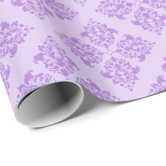 Lavender Moroccan Damask Cadeaupapier (Rol Hoek)