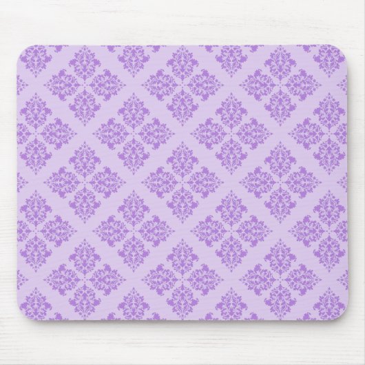 Lavender Moroccan Damask Muismat (Voorkant)