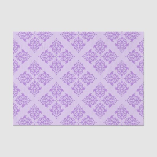 Lavender Moroccan Damask Tissuepapier (Voorkant)