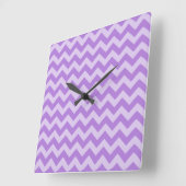 Lavender Moroccan Moods Chevrons Vierkante Klok (Hoek)