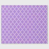 Lavender Moroccan Moods Quatrefoil Cadeaupapier (Vlak)