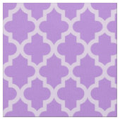 Lavender Moroccan Moods Quatrefoil Stof (Close Up)