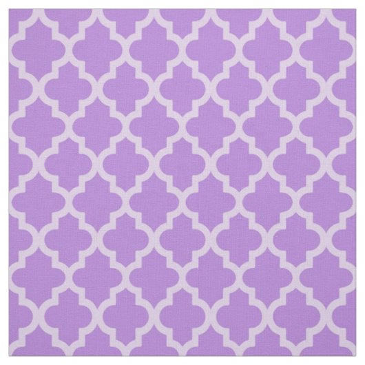Lavender Moroccan Moods Quatrefoil Stof (Swatch)