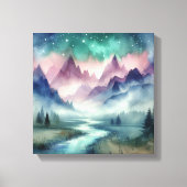 Lavender Mountain Glow Back to School Canvas Afdruk (Voorkant)