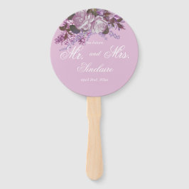 Lavender Mr en Mrs Photo Wedding Handwaaier