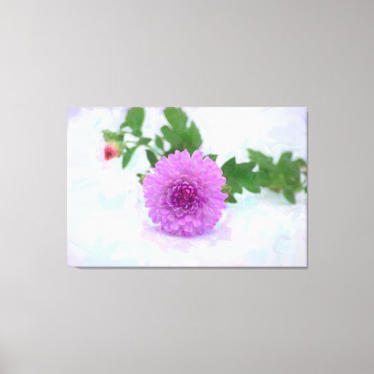 Lavender Mum Painted Wrapped Canvas Afdruk (Voorkant)
