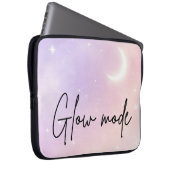 Lavender nevel en blos aura AI-kunst  Laptop Sleeve (Voorkant Rechts)