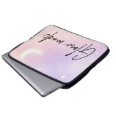 Lavender nevel en blos aura AI-kunst  Laptop Sleeve (Voorkant onderkant)