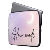 Lavender nevel en blos aura AI-kunst  Laptop Sleeve (Voorkant Links)