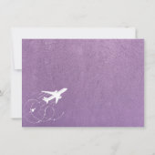Lavender New York City Passport Bedankkaart (Achterkant)