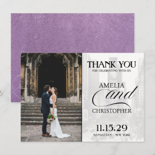 Lavender New York City Passport Bedankkaart