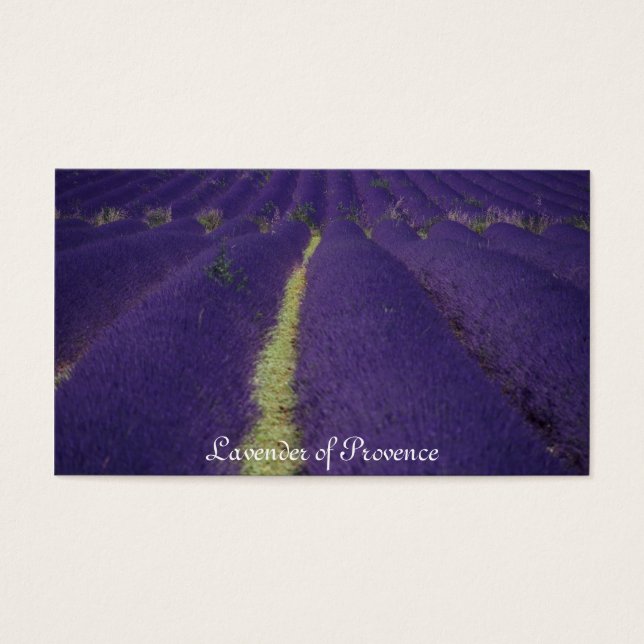 Lavender of Provence Visitekaartje (Voorkant)