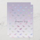 Lavender Ombre Rainbow Dragonflies (Voorkant / Achterkant)