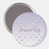 Lavender Ombre Rainbow Dragonflies Magneet (Voorkant / Achterkant)