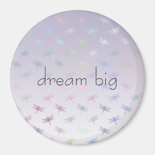 Lavender Ombre Rainbow Dragonflies Magneet