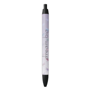 Lavender Ombre Rainbow Dragonflies Zwarte Inkt Pen