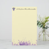 Lavender op Parchment Briefpapier (Staand voorkant)