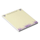 Lavender op perkament notitieblok (Schuin)