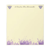 Lavender op perkament notitieblok (Voorkant)