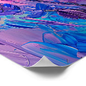 Lavender Orange Sunset Painting Wall Art Poster (Hoek)