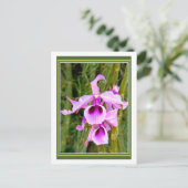 Lavender Orchid Briefkaart (Staand voorkant)