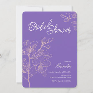 Lavender Orchid Moments | Vrijgezellenfeest voor w Kaart