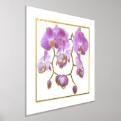 Lavender Orchids Folie Accent Print Poster (Laagn)