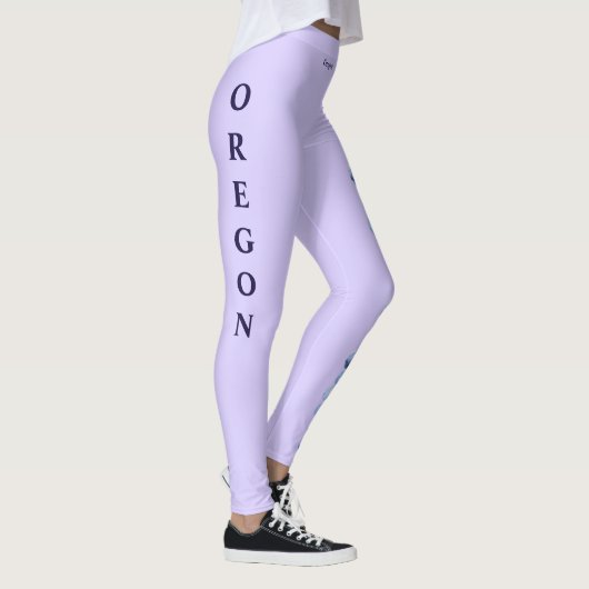 Lavender Oregon State Grape Leggings (Rechts)