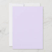 Lavender Ornate Spring Wedding Kaart (Achterkant)