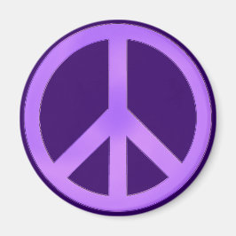 Lavender over het Paarse vredesteken donker Magneet