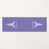 Lavender over Paarse Namaste Mudra Hands Yoga Mat (Voorkant (horizontaal))
