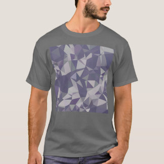 Lavender Paars Abstract laag veelhoekveld T-shirt