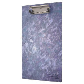 Lavender Paars Abstract | Metaalpenseelstreek Klembord (Links)