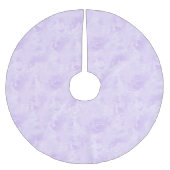 Lavender Paars Abstract ventilatorpatroon Kerstboom Rok (Voorkant)