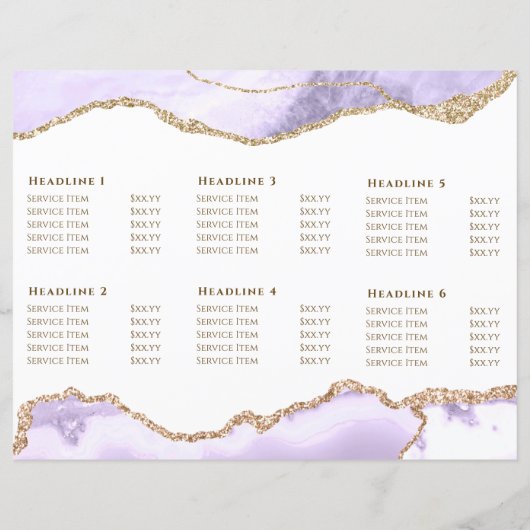 lavender paars agate brochure (Achterkant)