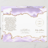 lavender paars agate brochure (Voorkant / Achterkant)