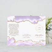 lavender paars agate brochure (Staand voorkant)
