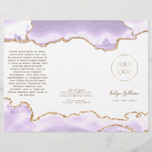 lavender paars agate brochure