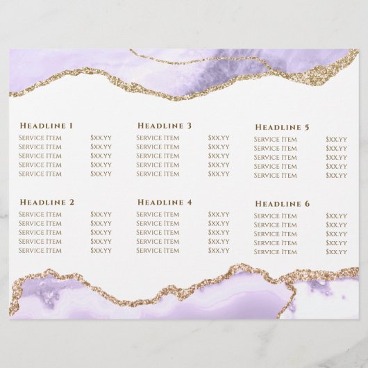 lavender paars agate brochure (Achterkant)