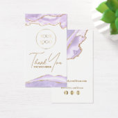 lavender paars agate collo visitekaartje (Bureau)