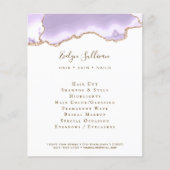 lavender paars agate flyer (Voorkant)